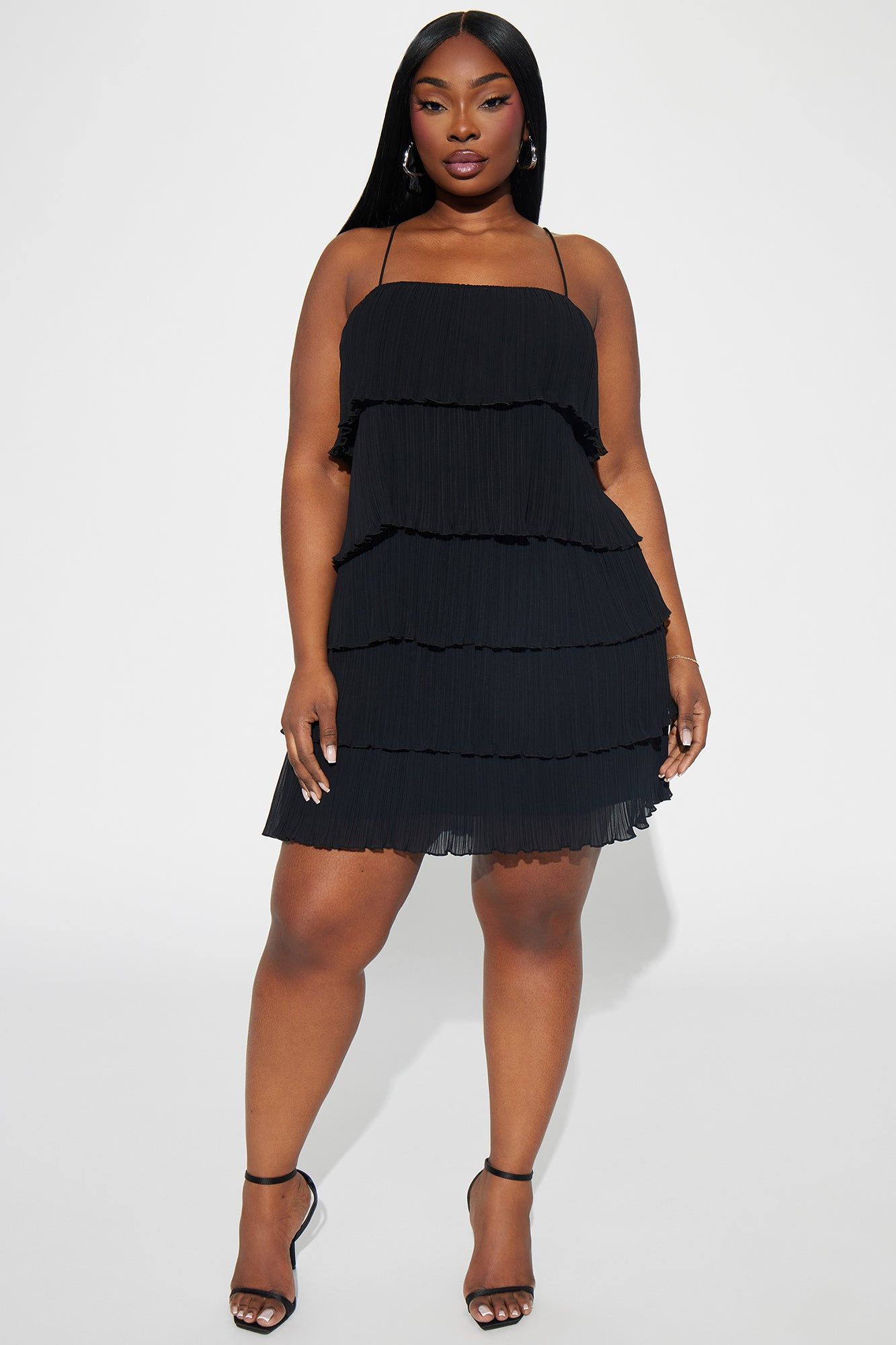 Reagan Chiffon Mini Dress - Black sold by Fashion Nova product image thumbnail 4