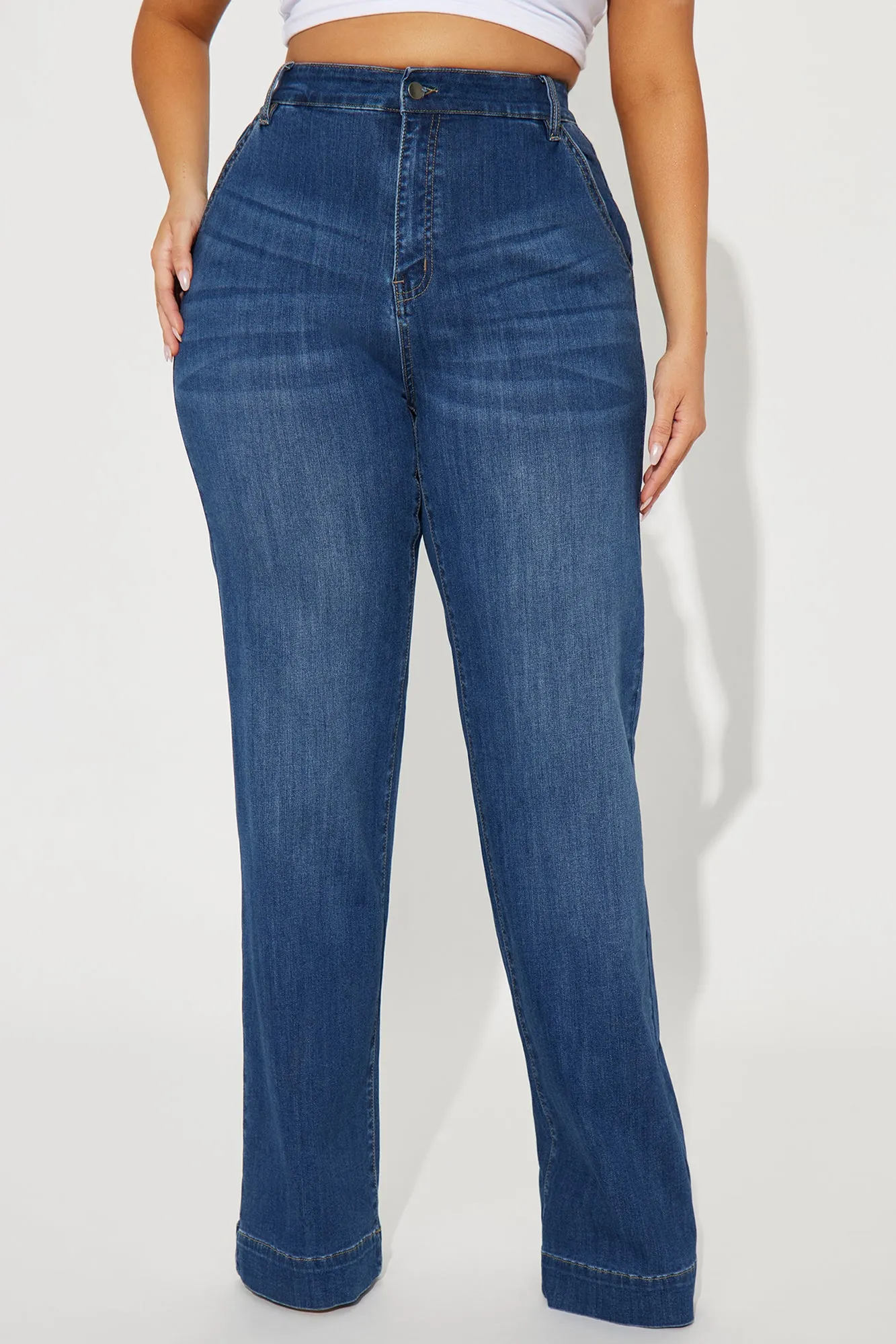 Tall Margot Stretch Trouser Jeans - Dark Wash sold by Fashion Nova product image thumbnail 5