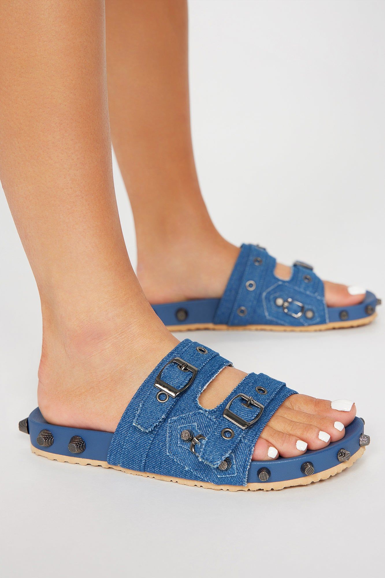 Paityn Casual Slides - Denim sold by Fashion Nova product image thumbnail 3