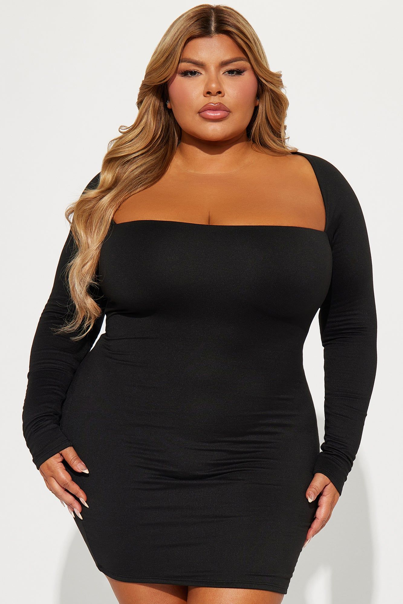 Jenna Double Lined Mini Dress - Black sold by Fashion Nova product image thumbnail 4