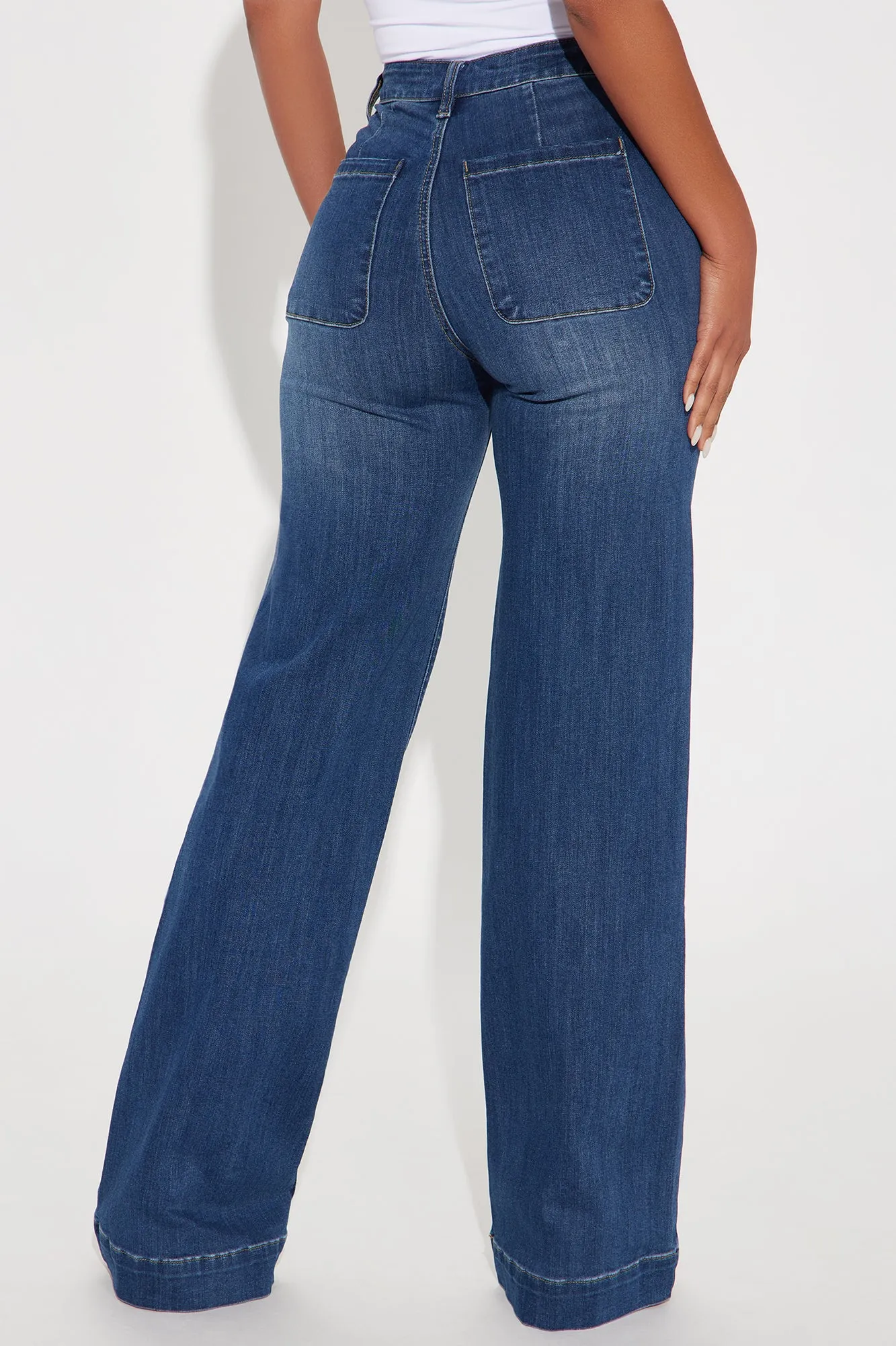 Tall Margot Stretch Trouser Jeans - Dark Wash sold by Fashion Nova product image thumbnail 3