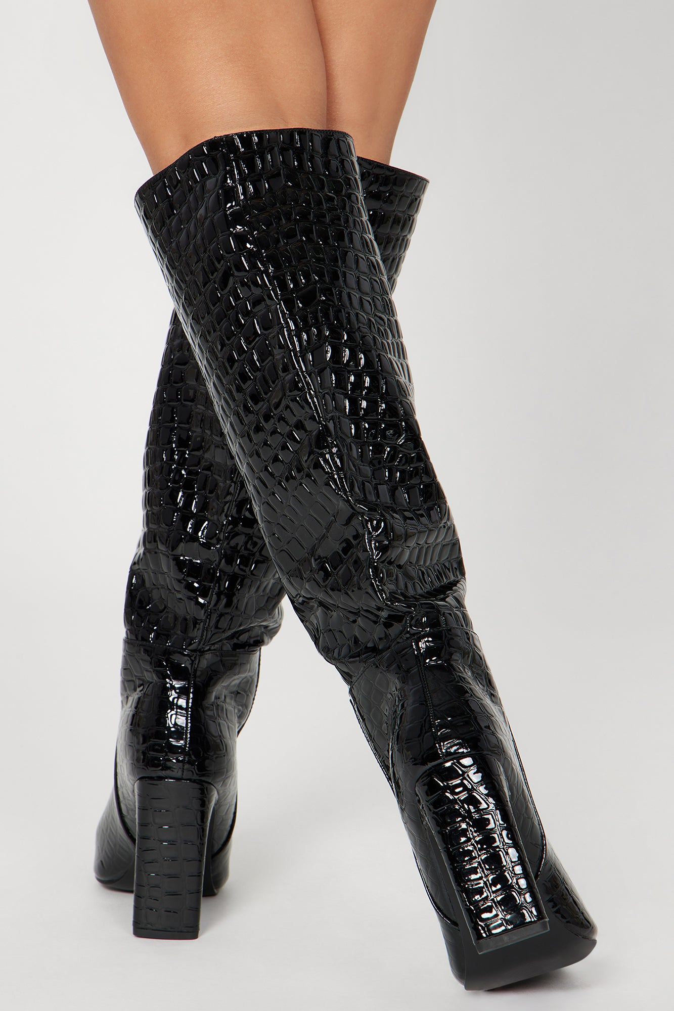 Perfect Time Knee High Boots - Black sold by Fashion Nova product image thumbnail 4