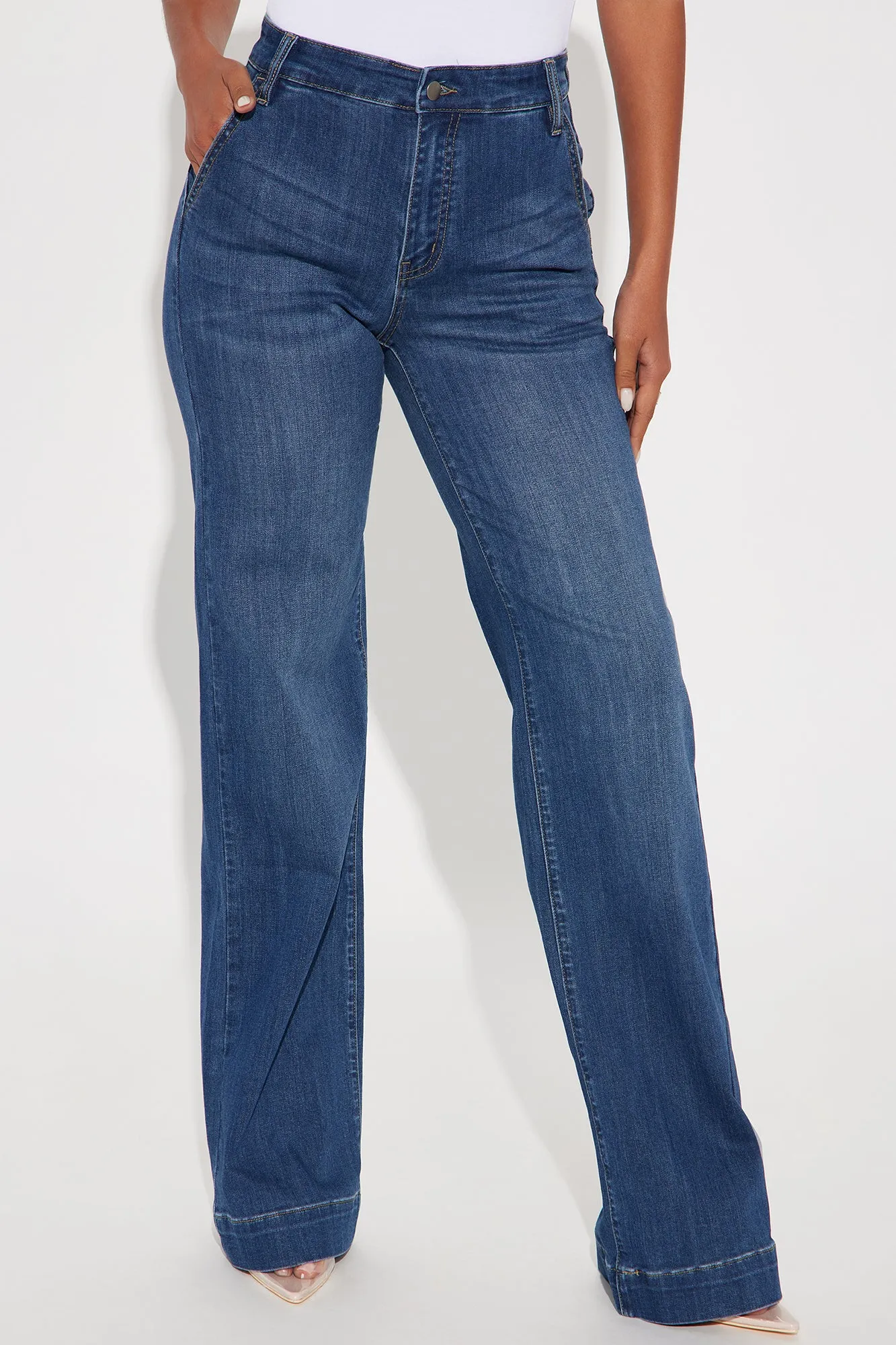 Tall Margot Stretch Trouser Jeans - Dark Wash sold by Fashion Nova product image thumbnail 2
