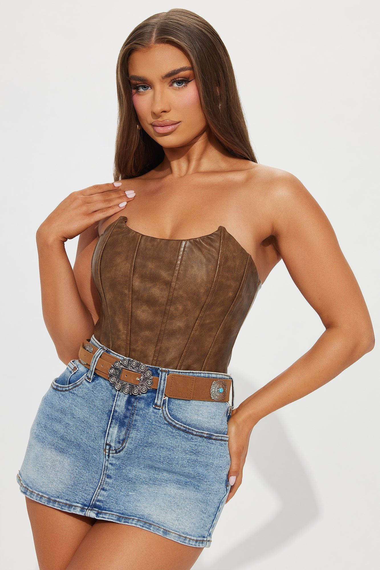 Hitting The Highway Belt - Cognac sold by Fashion Nova product image thumbnail 2