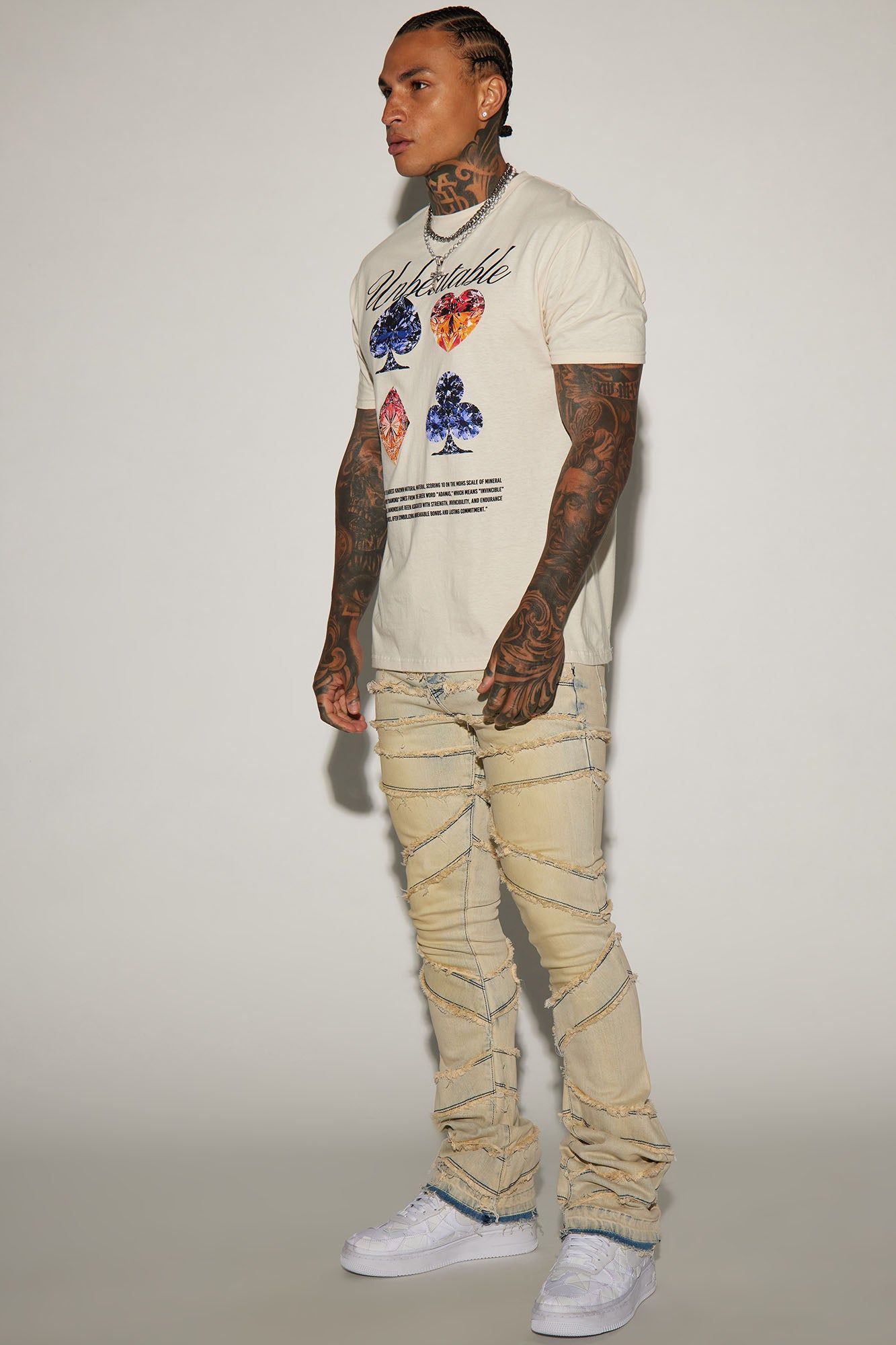 In All Ways Fray Stacked Skinny Flare Jeans - Vintage Wash sold by Fashion Nova product image thumbnail 2