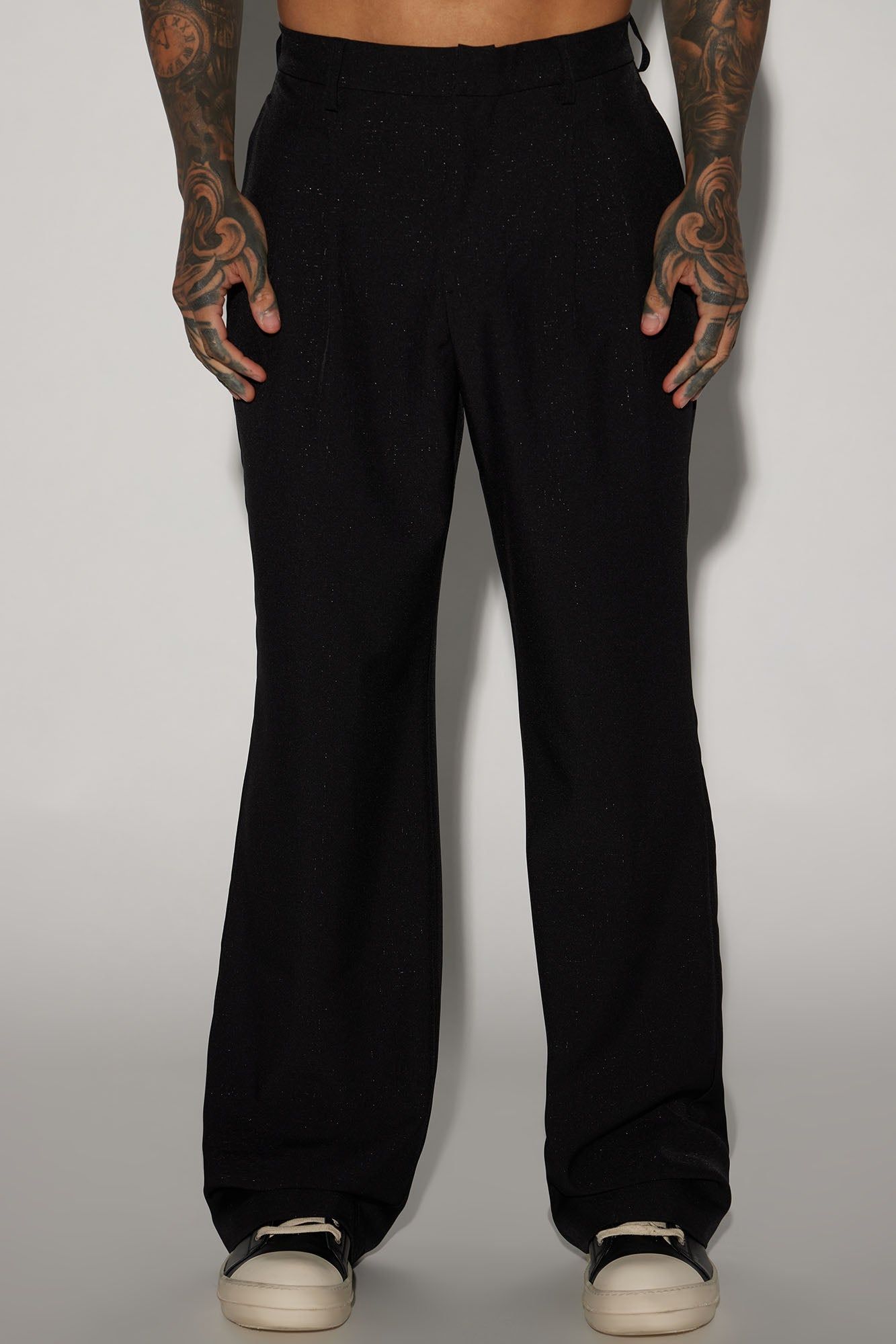 Universal Relaxed Flare Trousers - Black sold by Fashion Nova product image thumbnail 3
