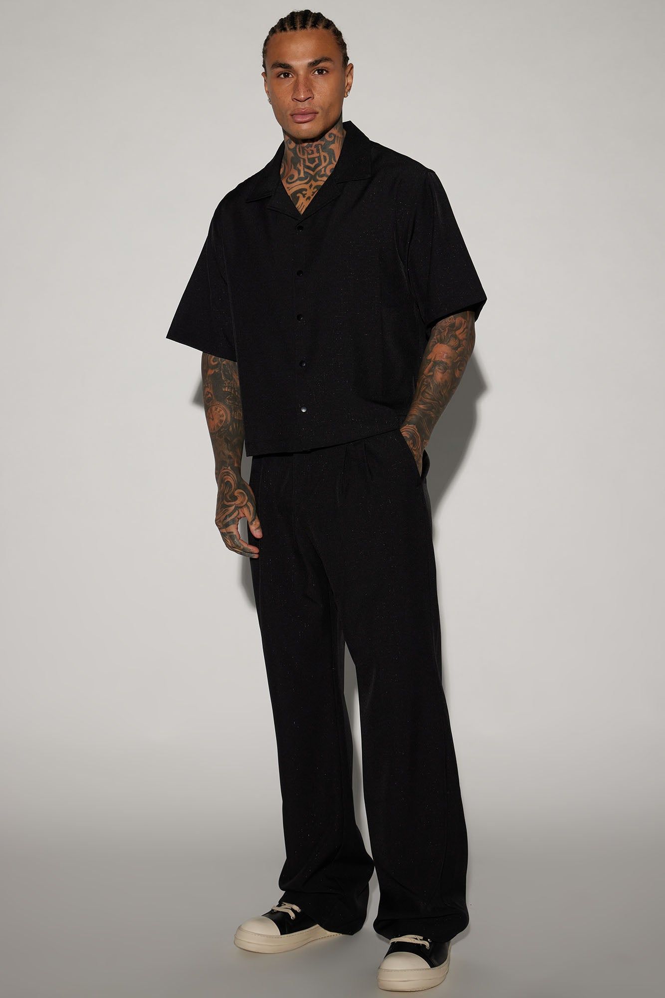 Universal Relaxed Flare Trousers - Black sold by Fashion Nova product image thumbnail 2