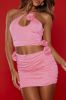 Stacy's Flower Mini Dress - Pink sold by Fashion Nova