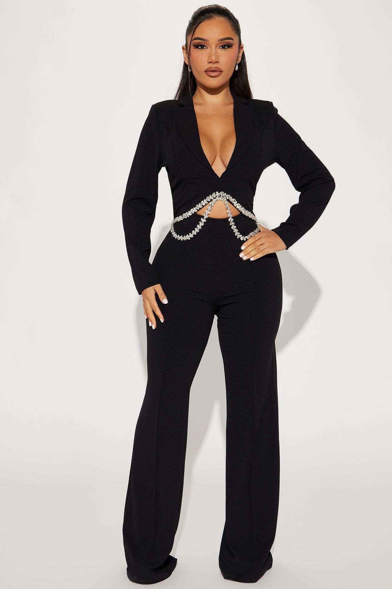 Sweet Nights Jumpsuit - Black sold by Fashion Nova