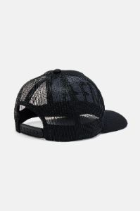 Miami Twill Trucker Hat - Black/Black sold by Fashion Nova