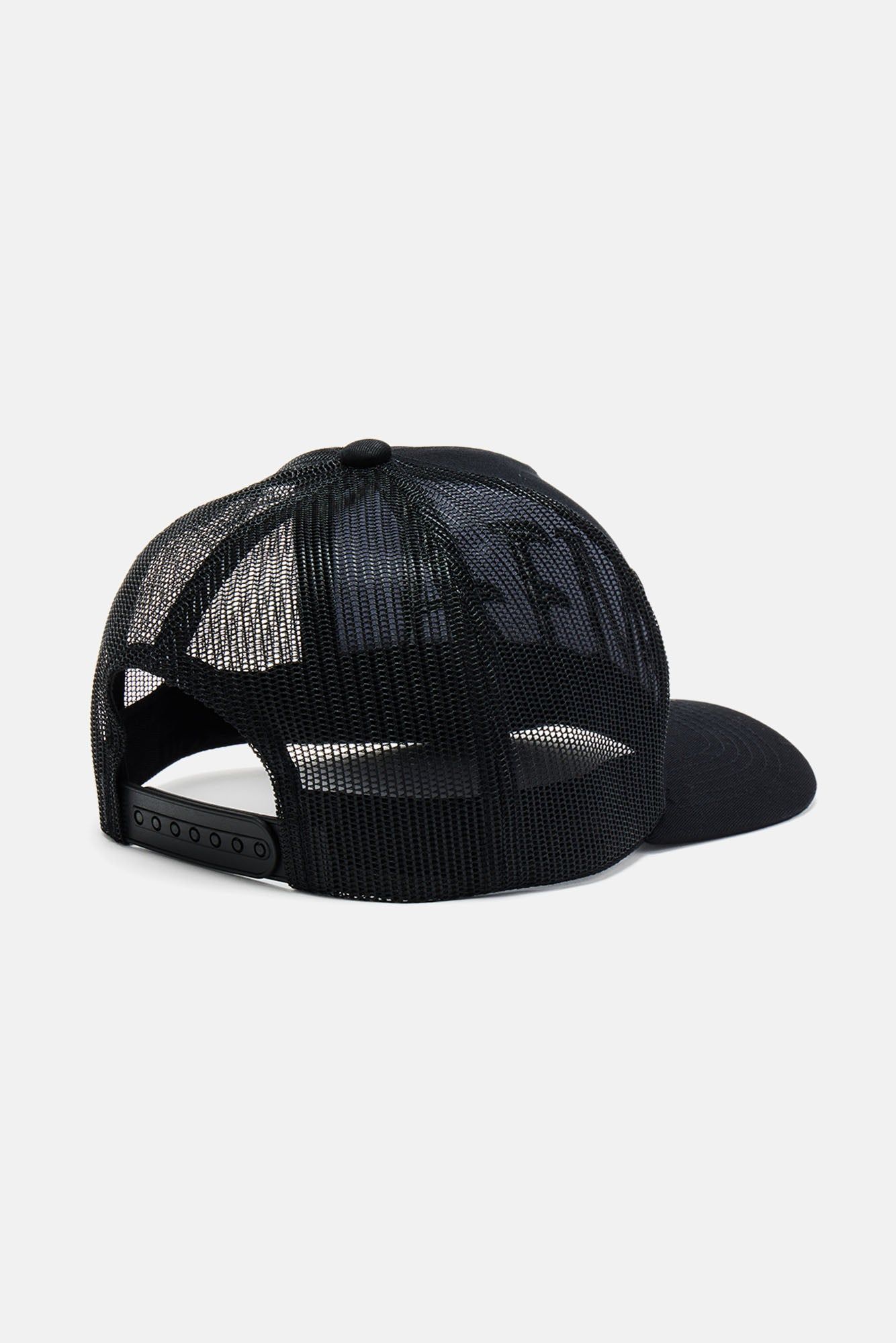 Miami Twill Trucker Hat - Black/Black sold by Fashion Nova product image thumbnail 3