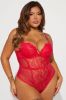 Feelings Of Lust Lace Teddy - Red sold by Fashion Nova