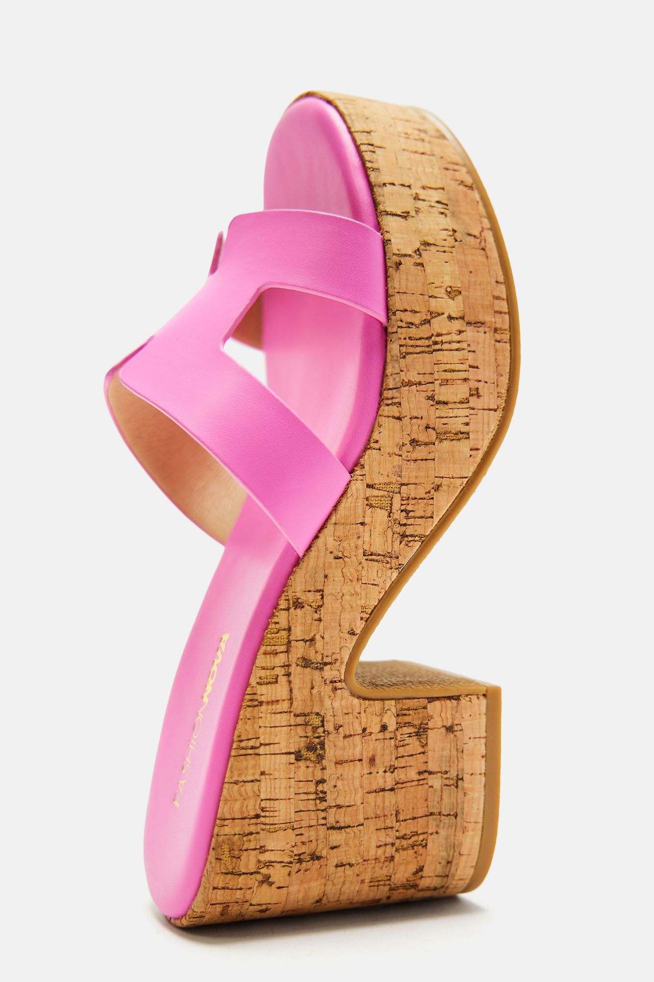Feeling Unbothered Wedges - Pink sold by Fashion Nova product image thumbnail 4