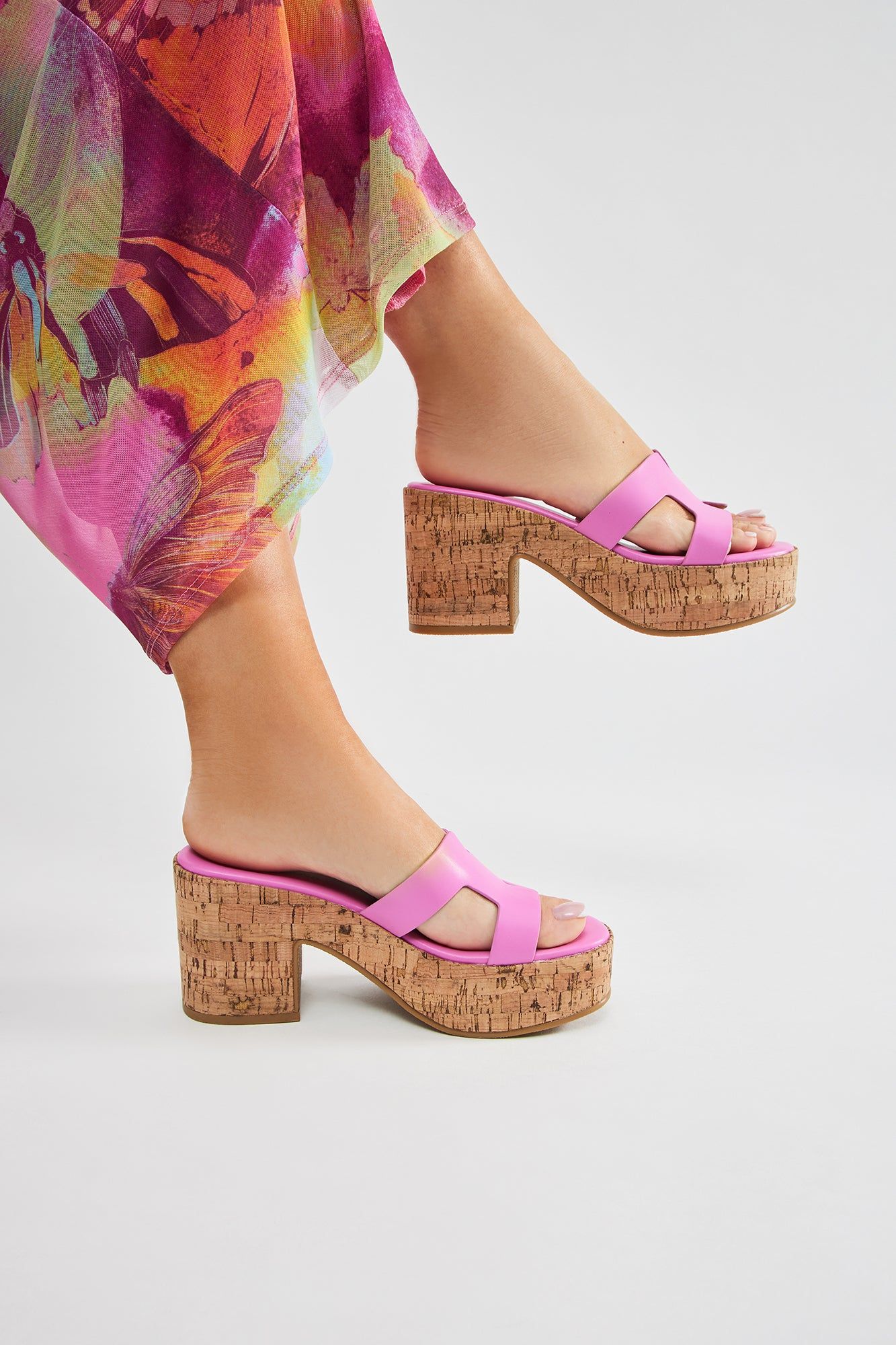 Feeling Unbothered Wedges - Pink sold by Fashion Nova product image thumbnail 5