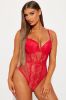 Feelings Of Lust Lace Teddy - Red sold by Fashion Nova