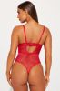 Feelings Of Lust Lace Teddy - Red sold by Fashion Nova