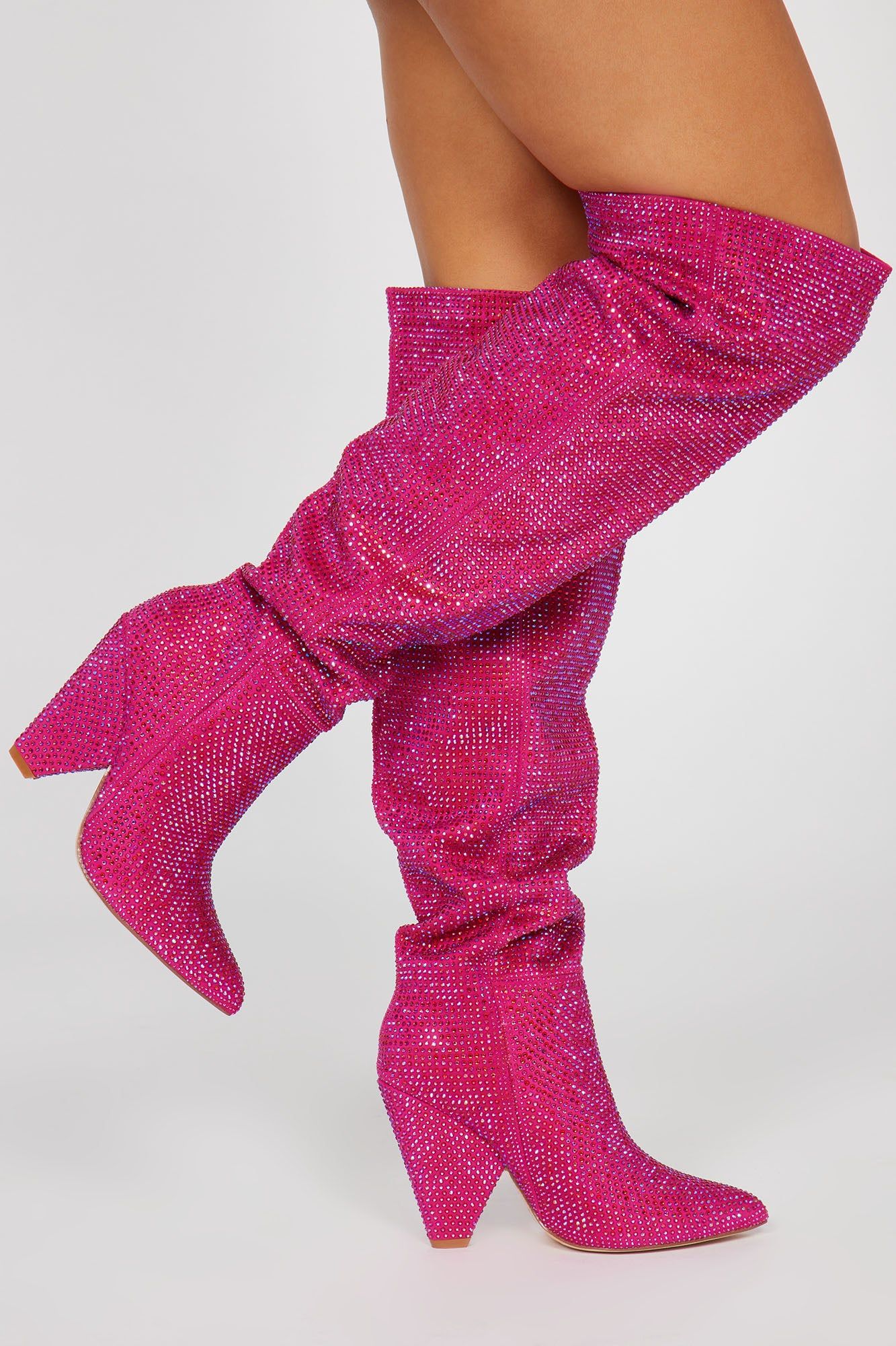 Carnival Nights Embellished Boots - Pink sold by Fashion Nova product image thumbnail 3