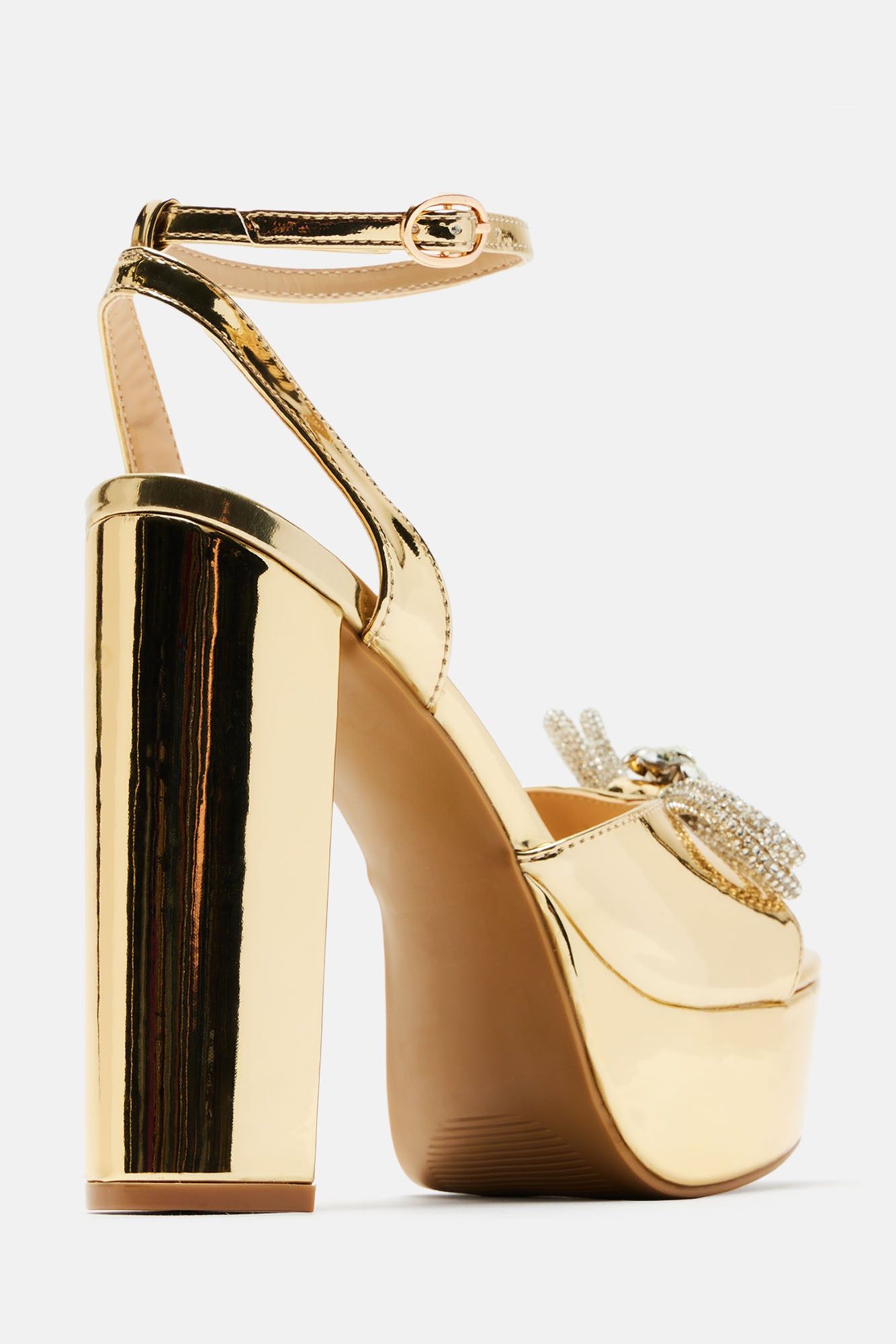 Angel Girl Platform Heels - Gold sold by Fashion Nova product image thumbnail 5