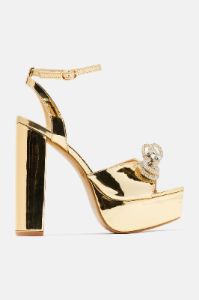 Angel Girl Platform Heels - Gold sold by Fashion Nova