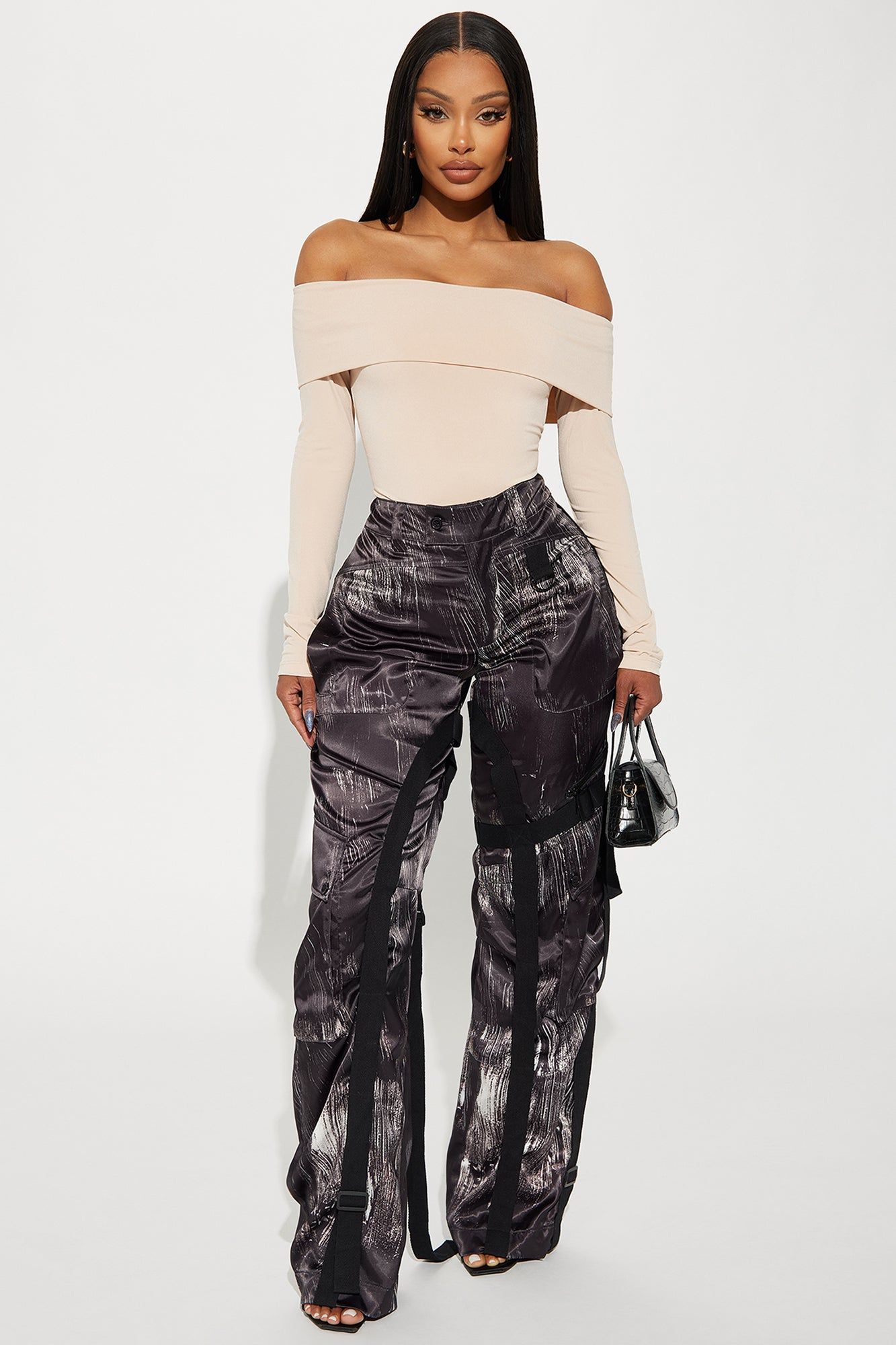 Jada Off Shoulder Top - Taupe sold by Fashion Nova product image thumbnail 2