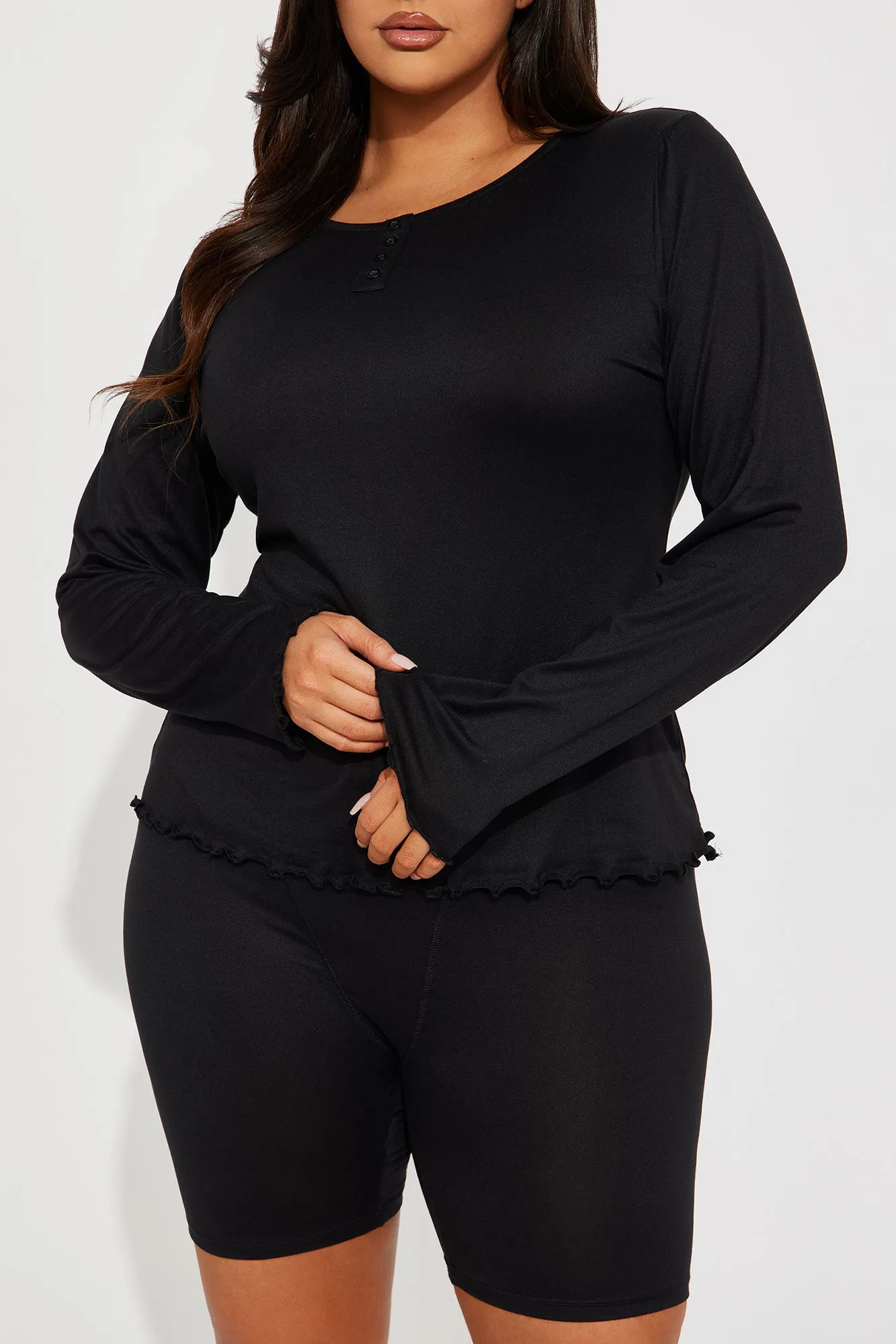 Between Us PJ Boxer Short Set - Black sold by Fashion Nova product image thumbnail 5