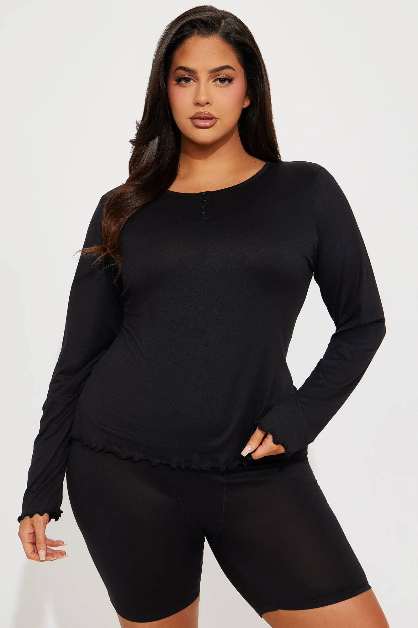 Between Us PJ Boxer Short Set - Black sold by Fashion Nova product image thumbnail 4