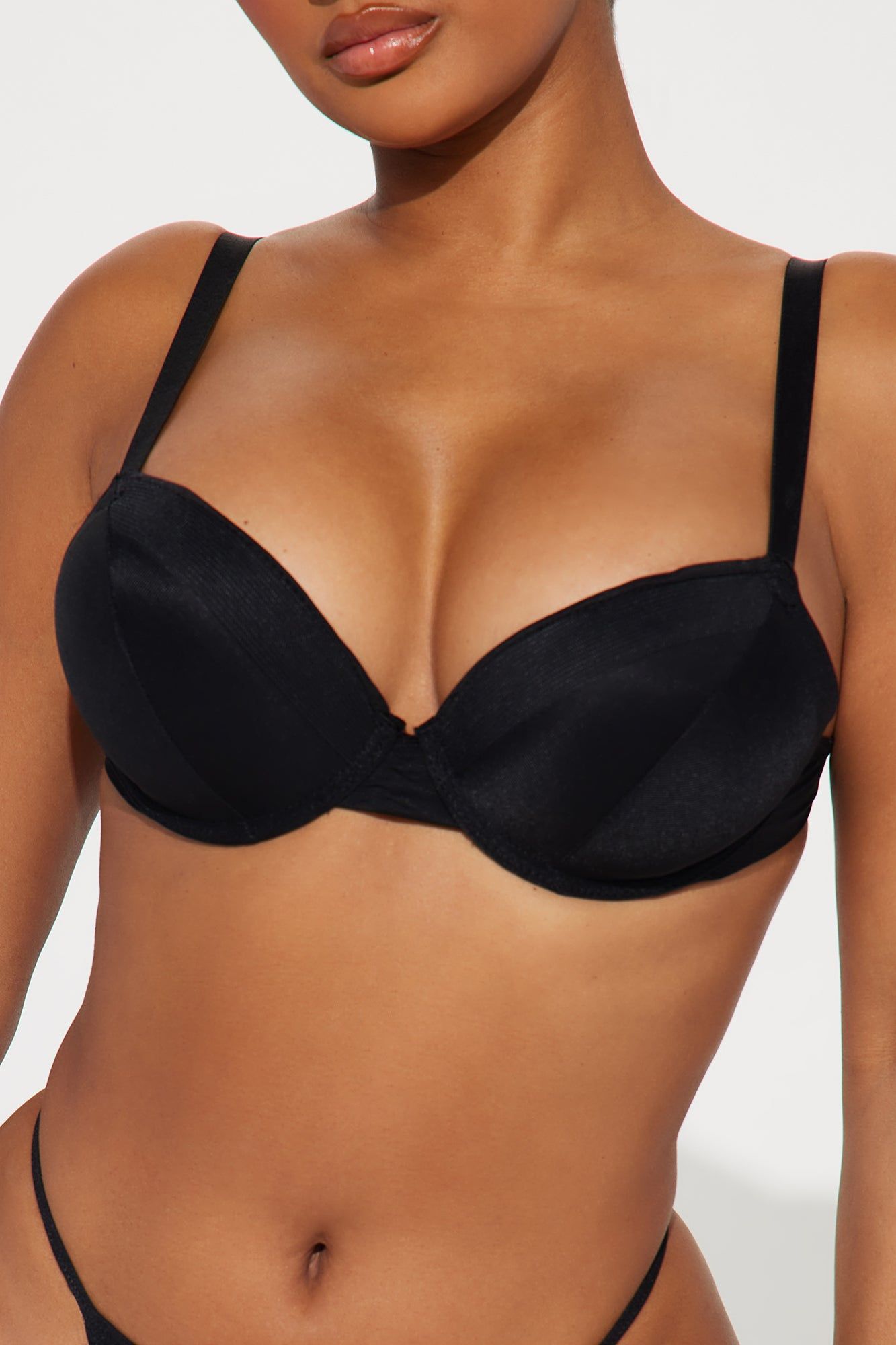 Hold Me Tight Push Up Bra - Black sold by Fashion Nova