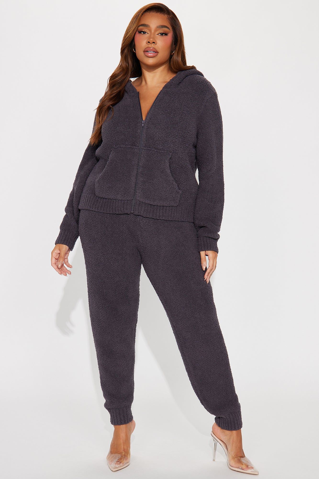 Always Extra Cozy Pant Set - Charcoal sold by Fashion Nova product image thumbnail 4