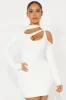 Jojo Micro Mini Dress - White sold by Fashion Nova