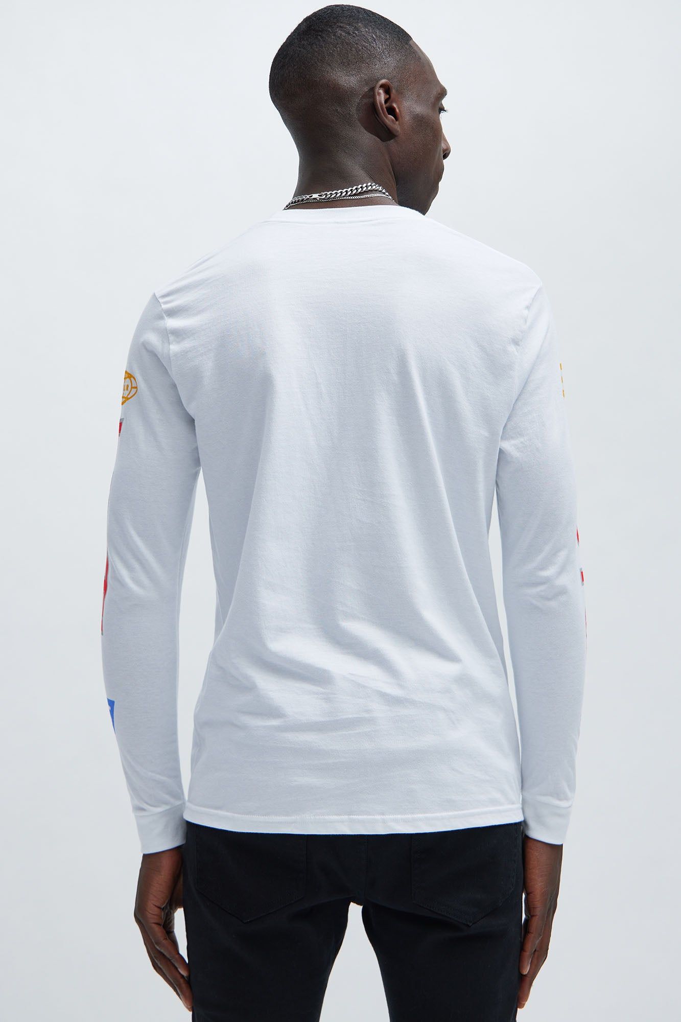 HSTL Racing Long Sleeve Tee - White sold by Fashion Nova product image thumbnail 5