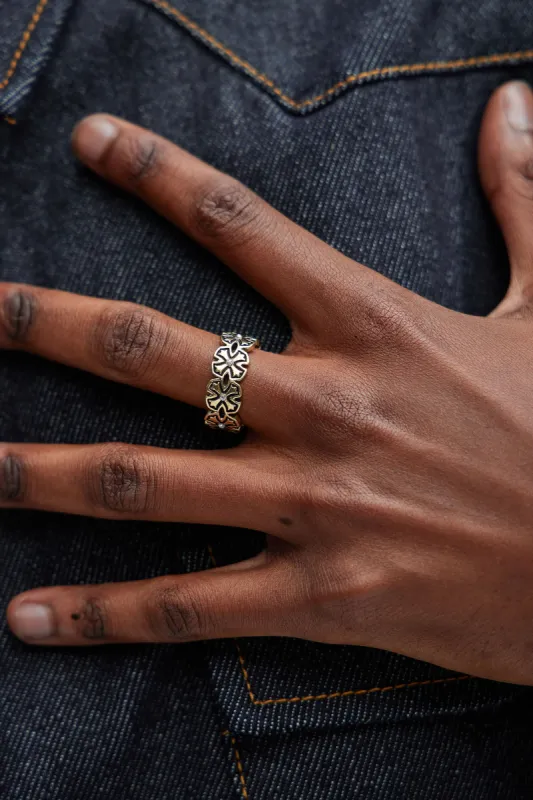 Crossed Out Ring - Gold sold by Fashion Nova