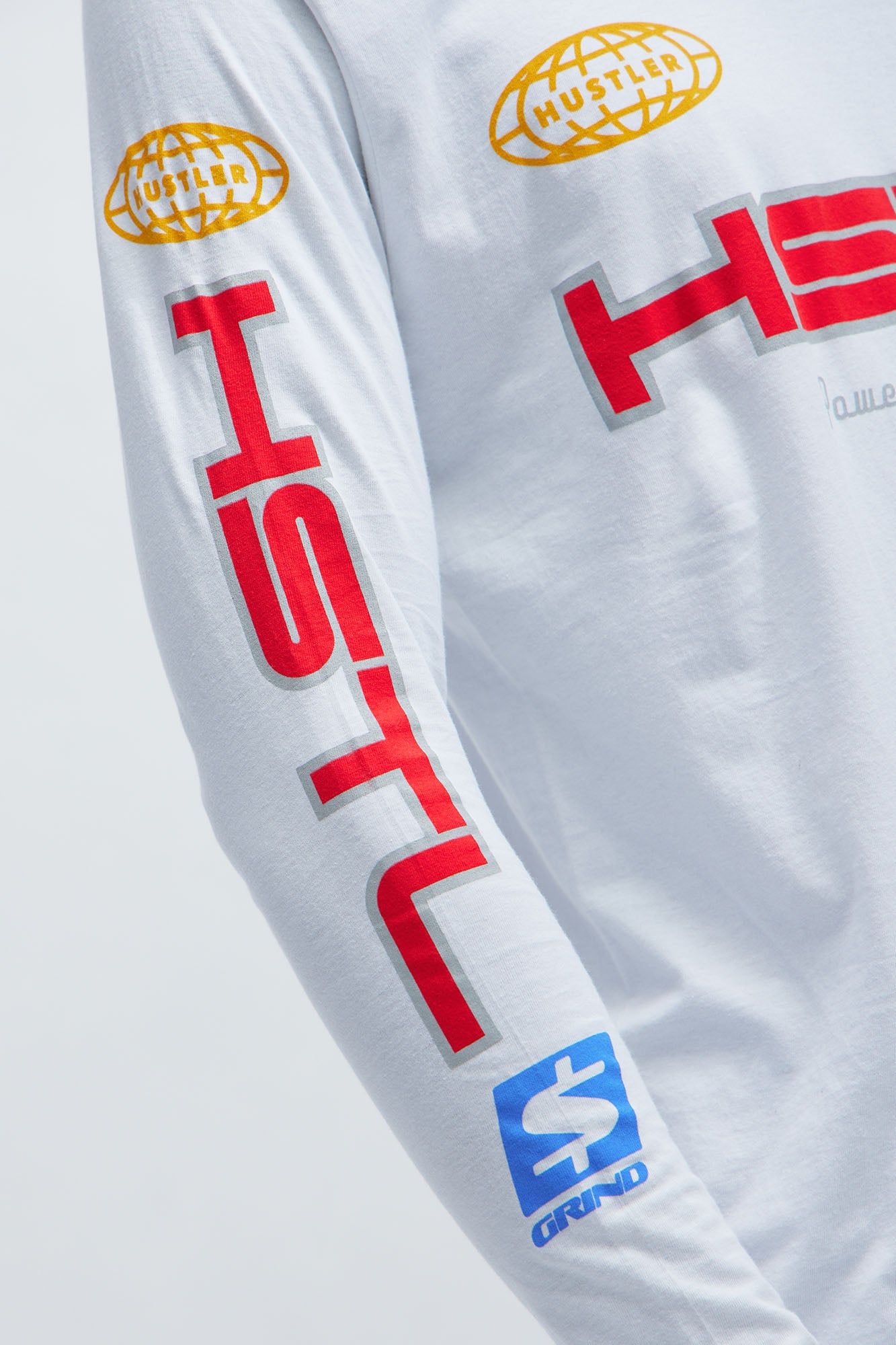 HSTL Racing Long Sleeve Tee - White sold by Fashion Nova product image thumbnail 4