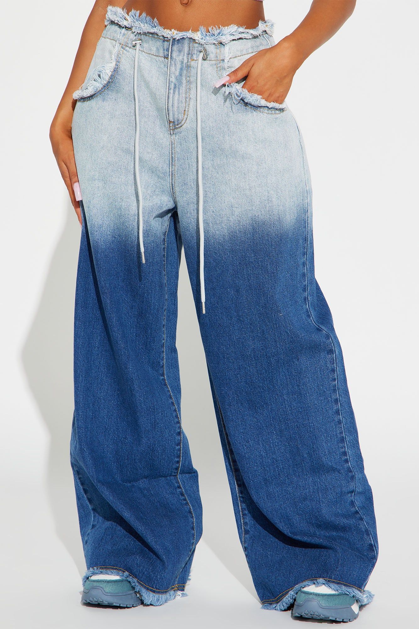 Lost In Space Baggy Gradient Jeans - Medium Wash sold by Fashion Nova product image thumbnail 2