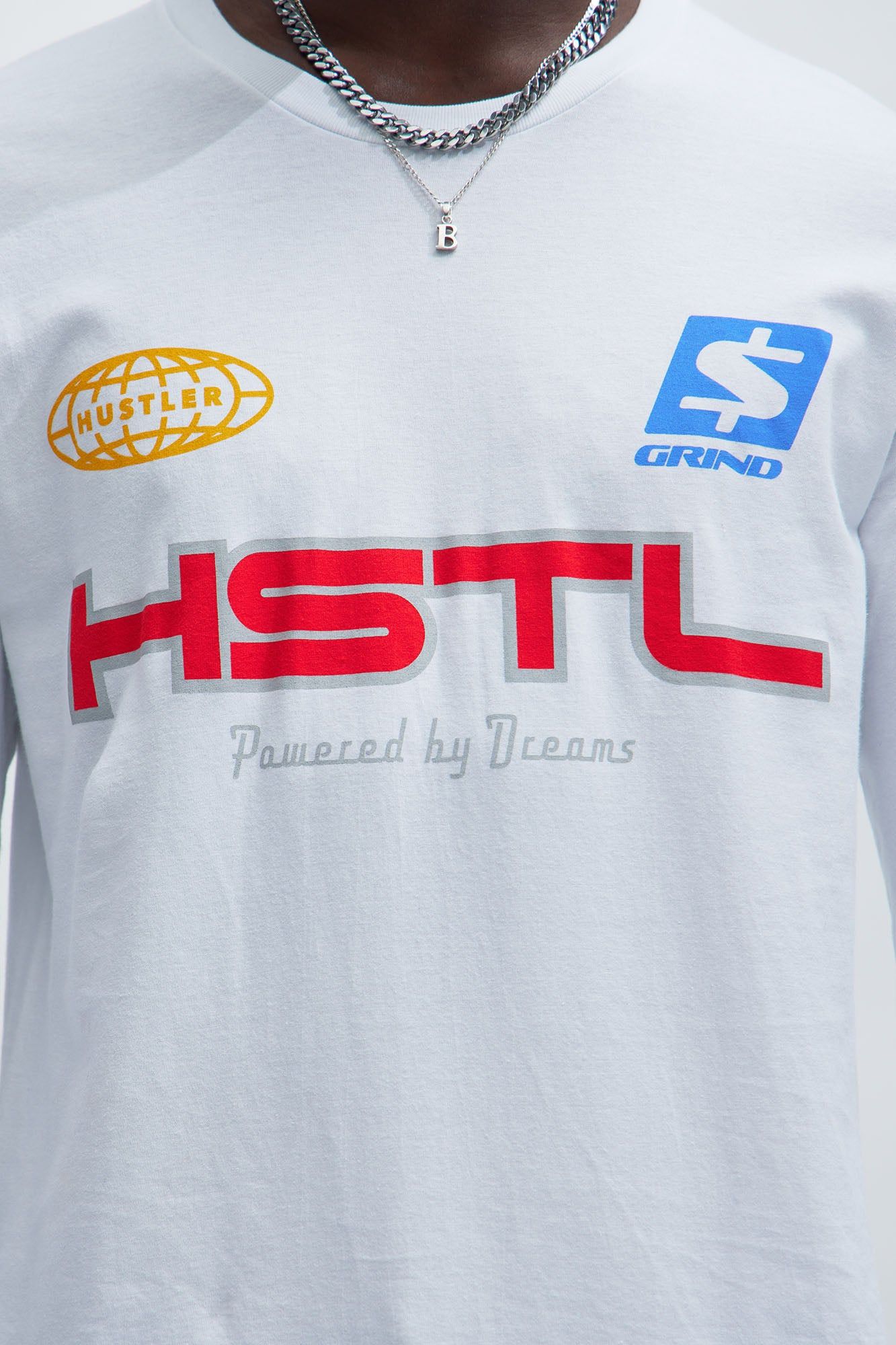 HSTL Racing Long Sleeve Tee - White sold by Fashion Nova product image thumbnail 3