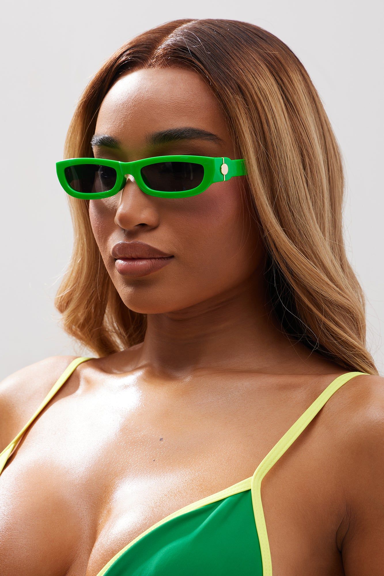 Spring Breeze Sunglasses - Green sold by Fashion Nova