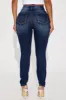 Kalisha Stretch Ripped Skinny Jeans - Dark Wash sold by Fashion Nova