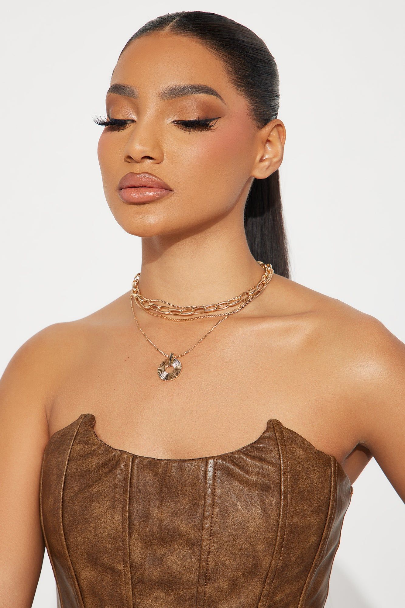 Sun Setting Layered Necklace - Gold sold by Fashion Nova product image thumbnail 2