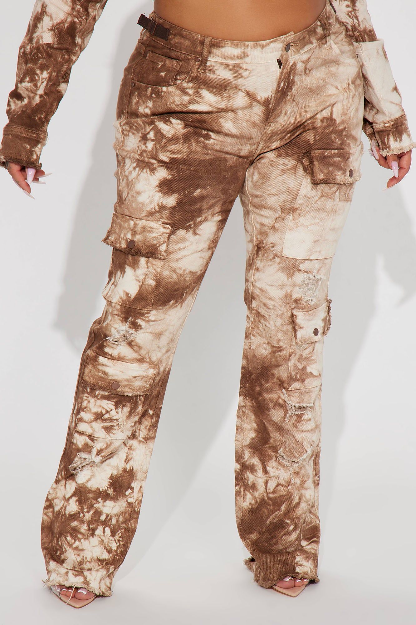 Hard Days Longer Nights Cargo Jeans - Brown sold by Fashion Nova product image thumbnail 6