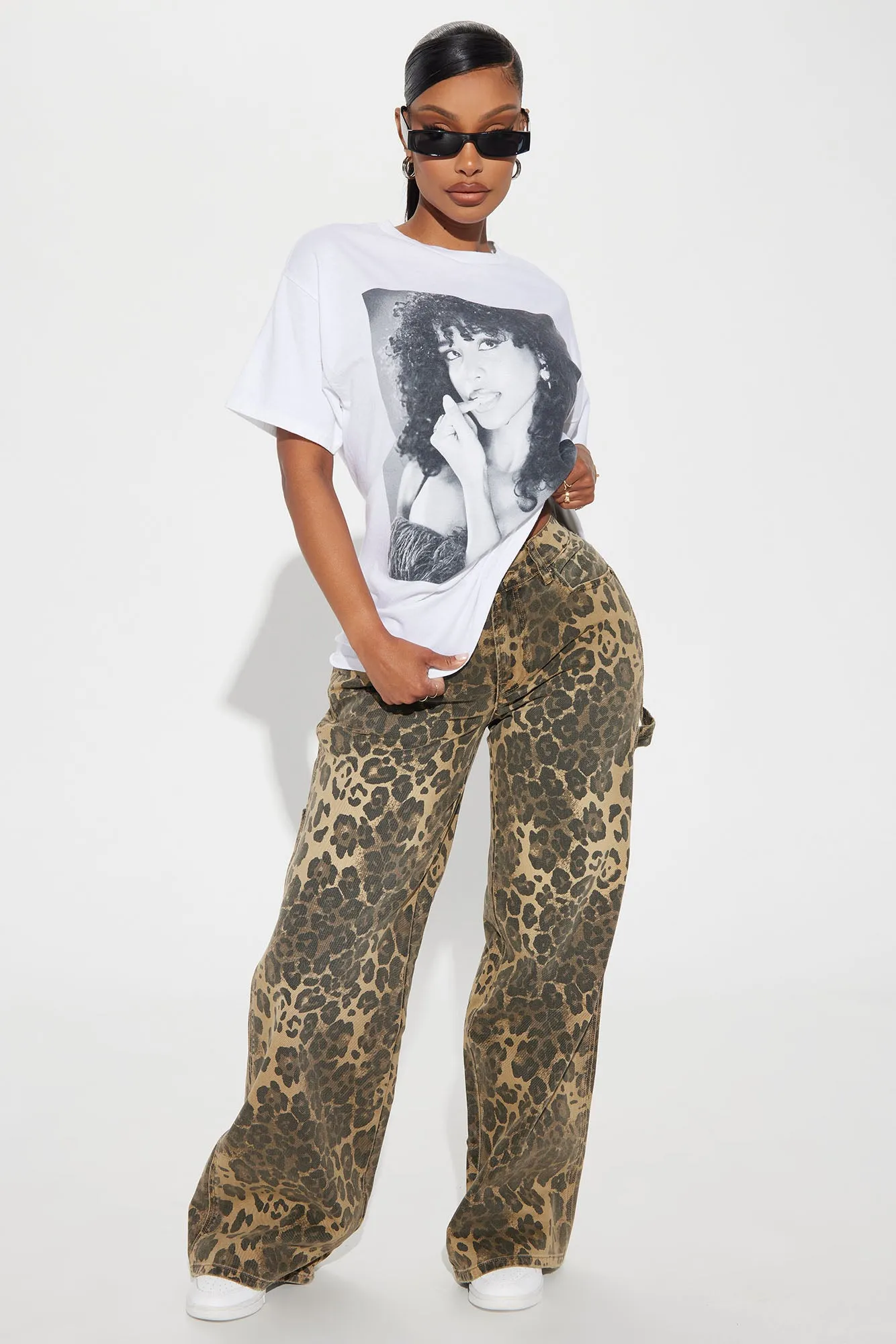 Tyla Up Close Washed Tee - White sold by Fashion Nova product image thumbnail 3