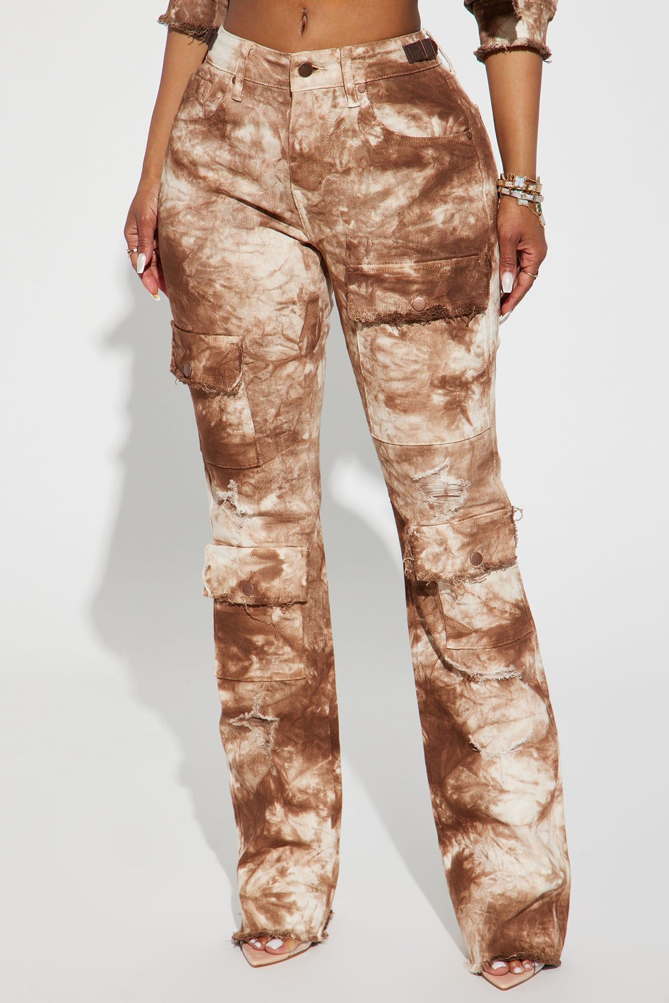 Hard Days Longer Nights Cargo Jeans - Brown sold by Fashion Nova product image thumbnail 2