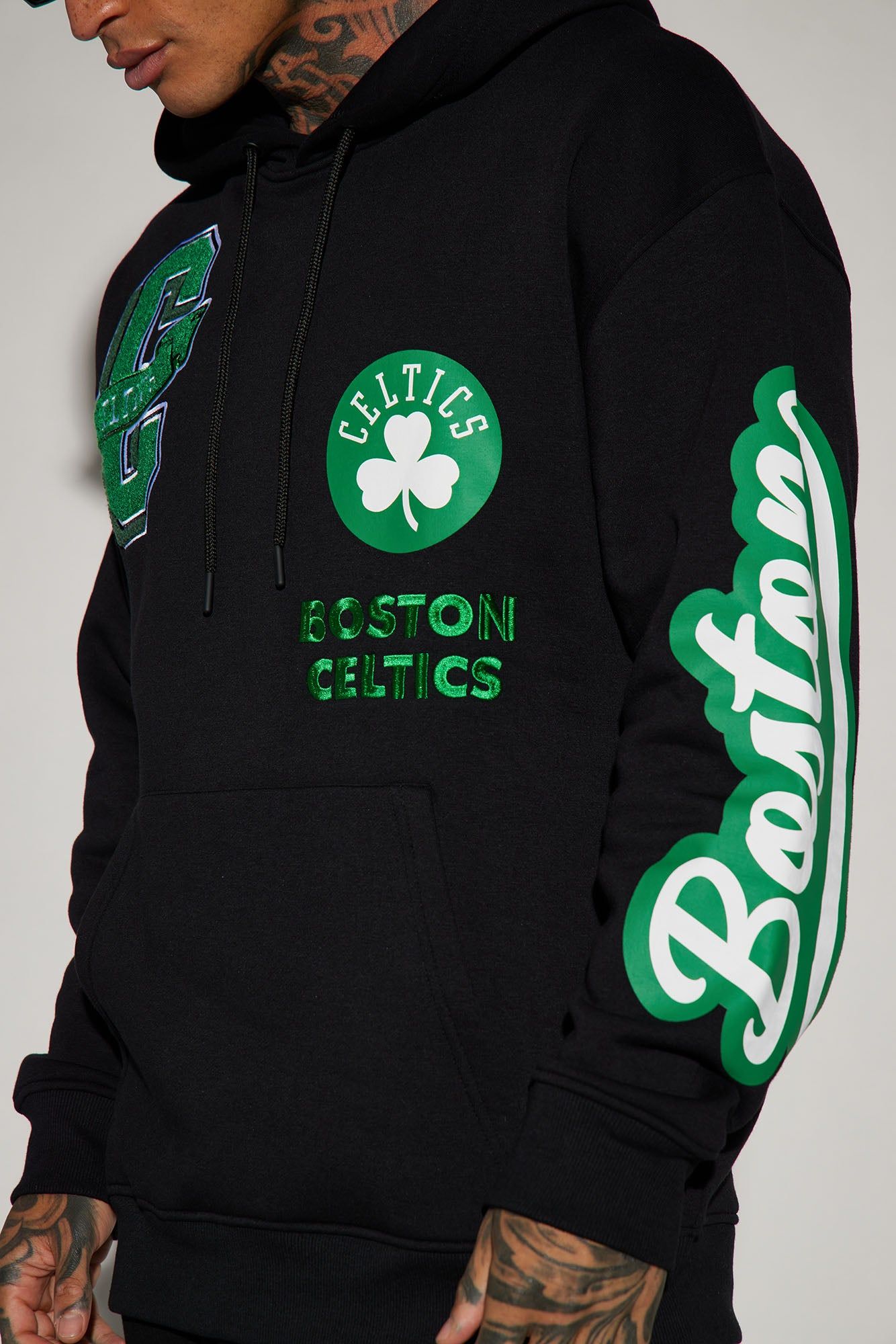 Celtics Campus Hoodie - Black sold by Fashion Nova product image thumbnail 4