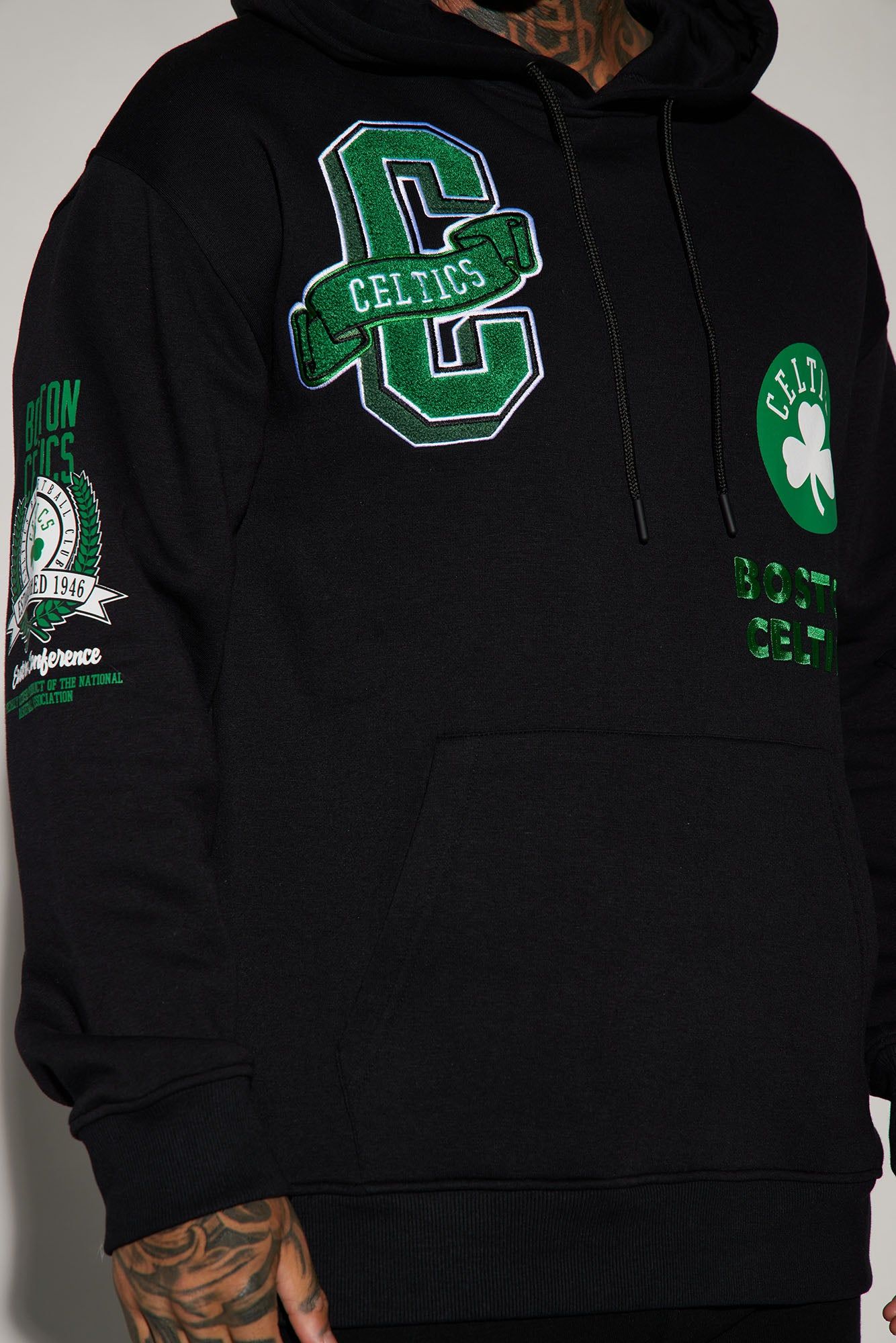 Celtics Campus Hoodie - Black sold by Fashion Nova product image thumbnail 3