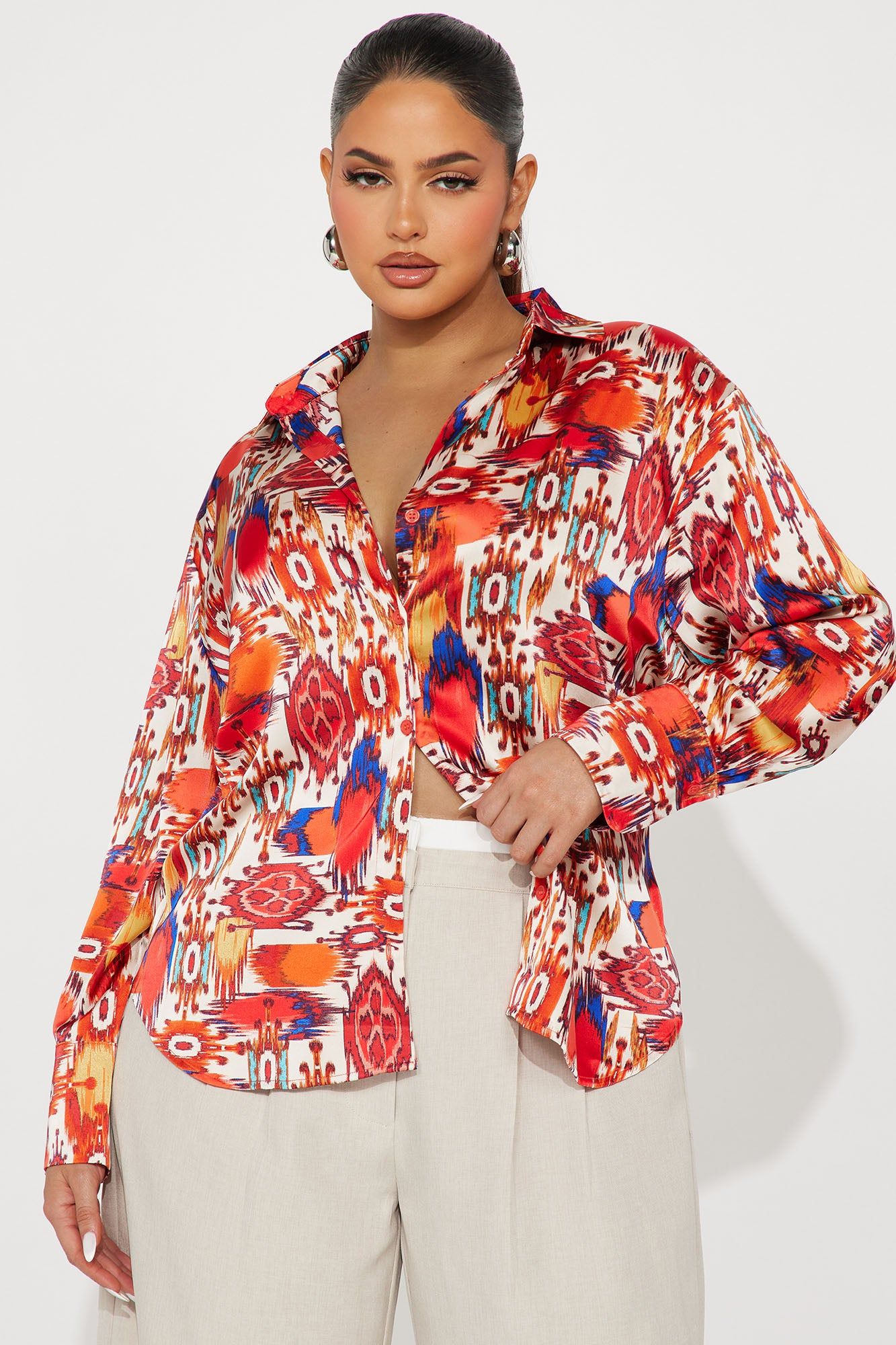 Take Me There Shirt - Red/combo sold by Fashion Nova product image thumbnail 4