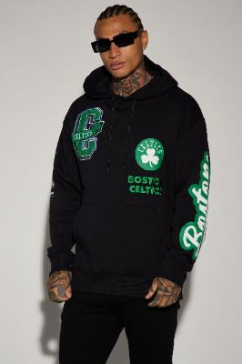 Celtics Campus Hoodie - Black sold by Fashion Nova