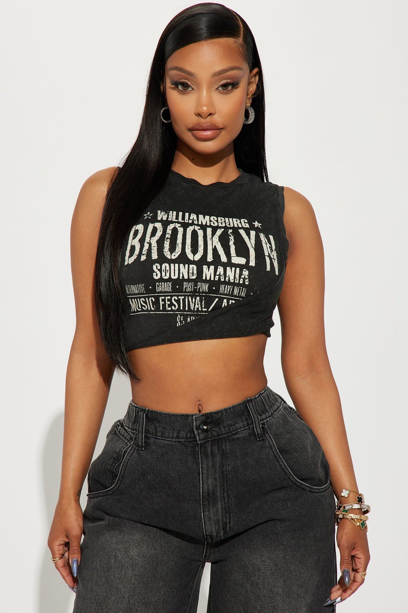 Brooklyn Trendy Tank Top - Charcoal sold by Fashion Nova
