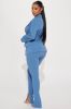 Point Of Interest Pant Set - Dusty Blue sold by Fashion Nova