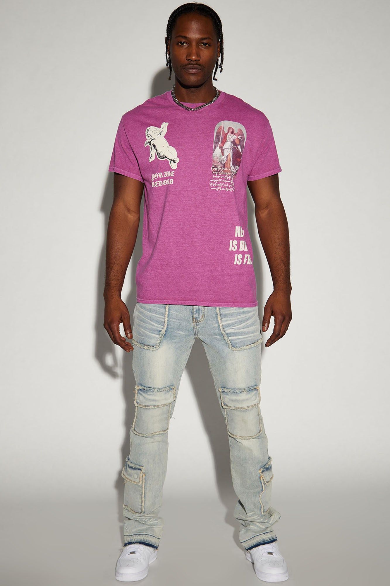 Brave Is Free Short Sleeve Tee - Burgundy sold by Fashion Nova product image thumbnail 2