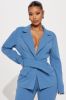 Point Of Interest Pant Set - Dusty Blue sold by Fashion Nova