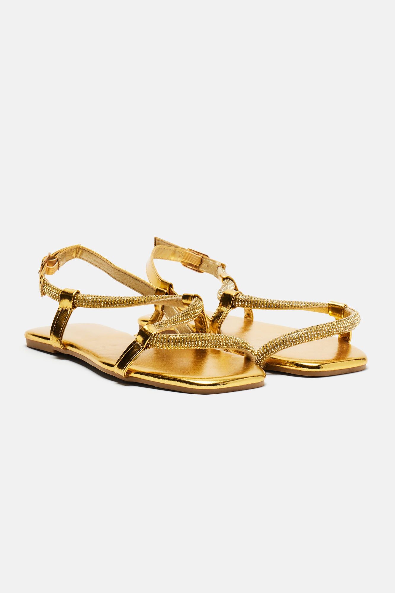 Come Over Today Embellished Sandals - Gold sold by Fashion Nova product image thumbnail 3