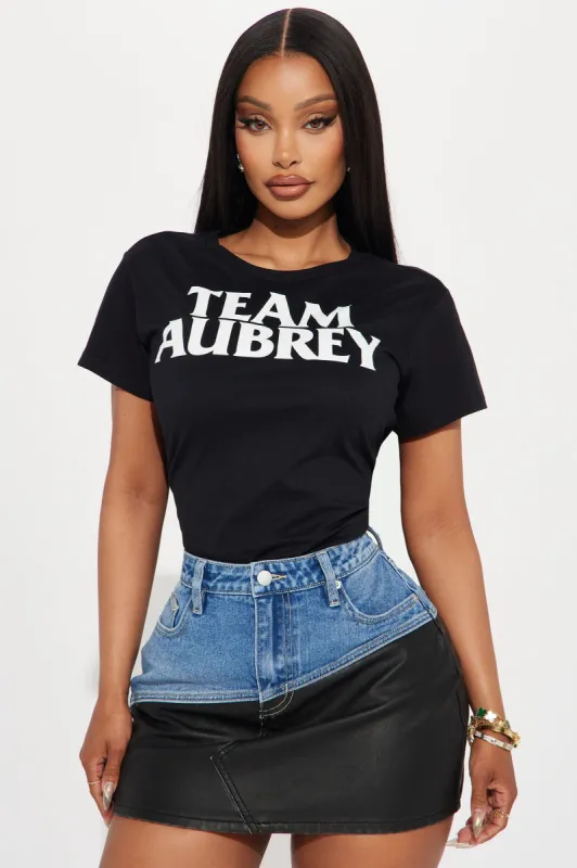Team Aubrey Tee - Black sold by Fashion Nova